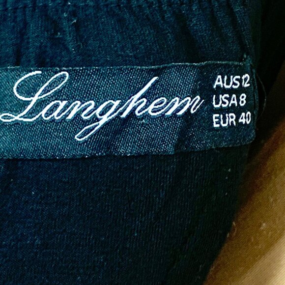 Elegant Navy Blue Strapless Maxi Dress - Picture 12 of 14